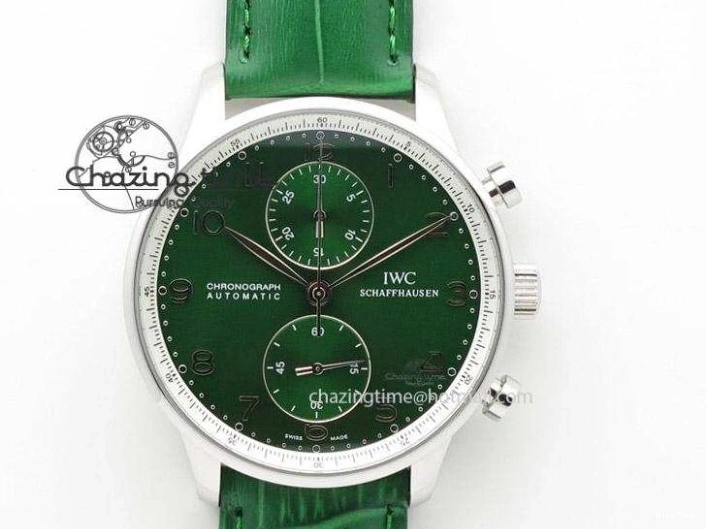 MIROTIME 0115 Portuguese Fa Jones IW544203 SS GSF 1:1 Best Edition White Dial On Leather Strap Trendsetting 7235